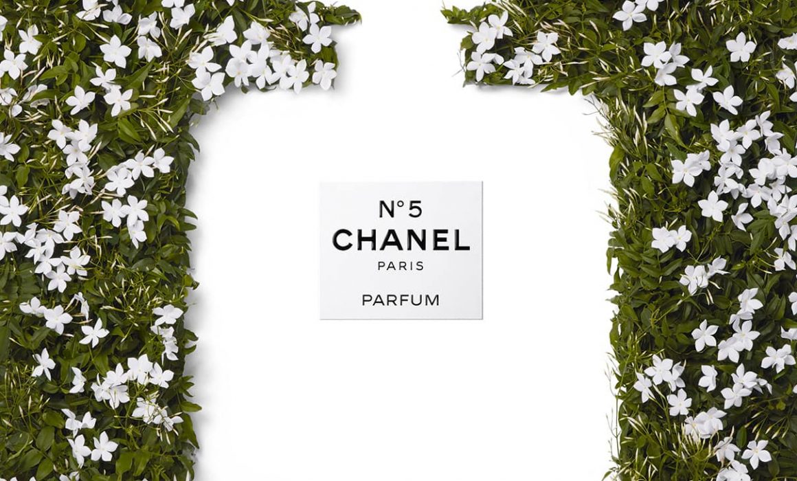 Chanel, campagne Dans les champs, N°5 fond blanc